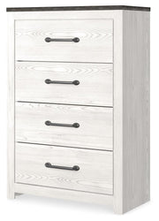 Gerridan White/Gray Full Panel Bed and Chest - B1190B36