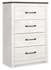 Gerridan White/Gray King Panel Bed, Dresser, Chest and 2 Nightstands - B1190B27