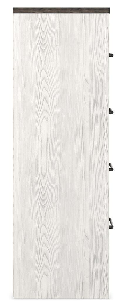 Gerridan White/Gray King Panel Bed, Dresser, Chest and 2 Nightstands - B1190B27