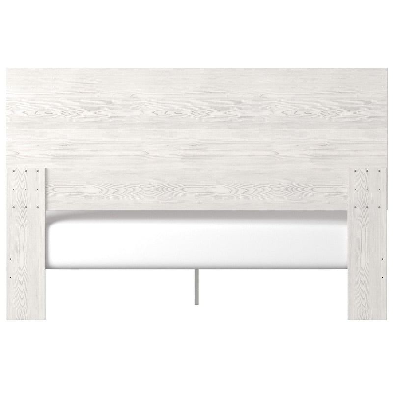 Gerridan White-Gray King Panel Bed - DMV Furniture