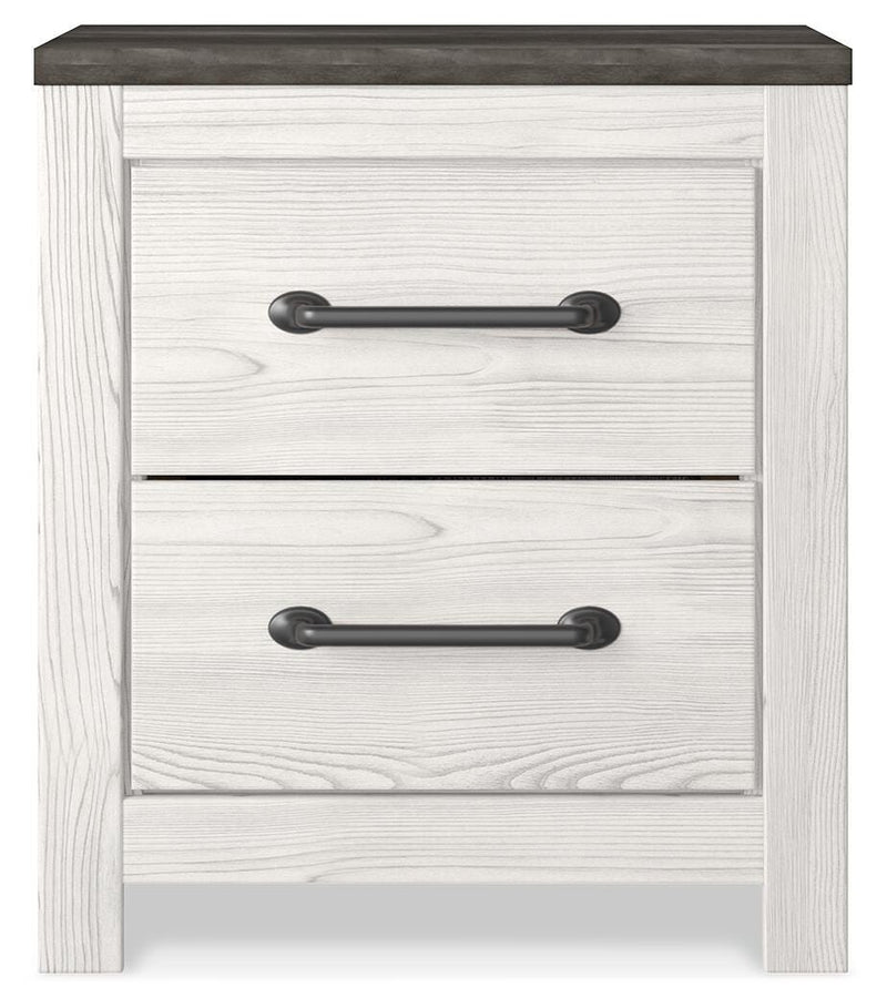 Gerridan White/Gray Queen Panel Bed, Dresser, Chest and Nightstand - B1190B26