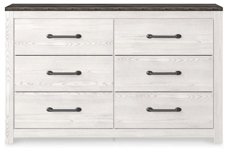 Gerridan White/Gray Queen Panel Bed, Dresser, Chest and Nightstand - B1190B26