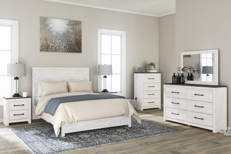 Gerridan White - Gray Queen Panel Bed - DMV FurnitureQueen Bed