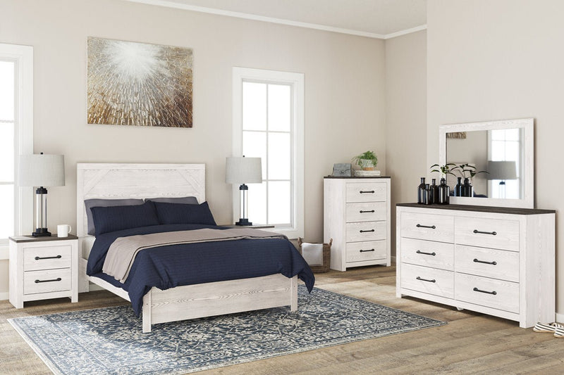 Gerridan White/Gray Full Panel Bed - DMV FurnitureFull Bed