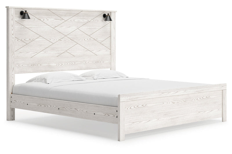 Gerridan White/Gray King Panel Bed - DMV FurnitureKing Bed