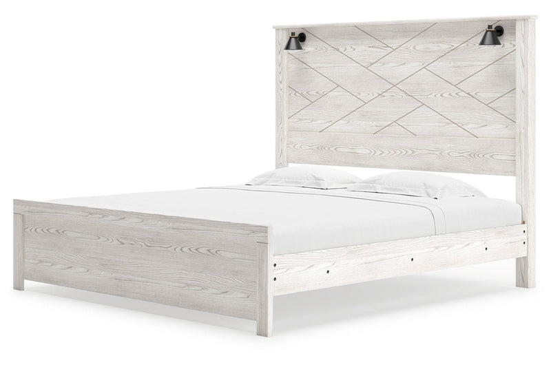 Gerridan White/Gray King Panel Bed - DMV FurnitureKing Bed