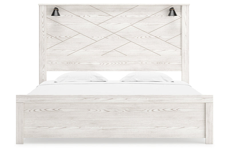 Gerridan White/Gray King Panel Bed - DMV FurnitureKing Bed
