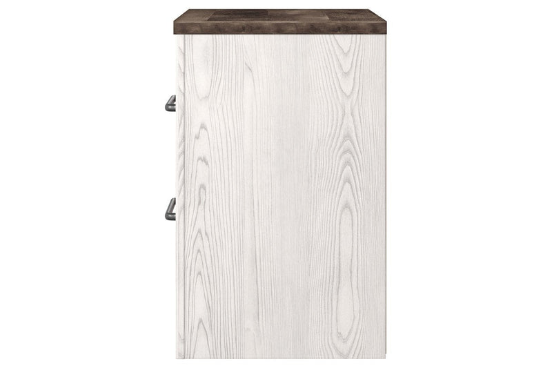 Gerridan White/Gray Nightstand - DMV FurnitureNightstand