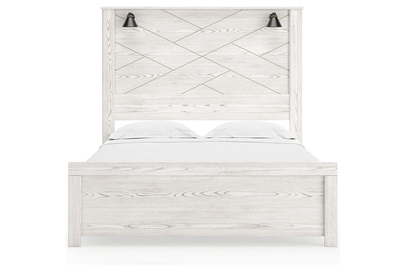 Gerridan White/Gray Queen Panel Bed - DMV FurnitureQueen Bed