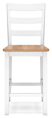 Gesthaven Counter Height Dining Table and 2 Barstools in Natural/White - PKG019458