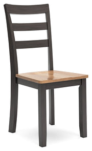 Gesthaven Natural/Brown Dining Chair, Set of 2 - D396-01