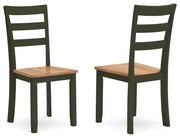 Gesthaven Natural/Green Dining Chair (Set of 2) - D401-01X2