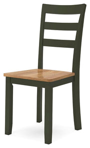 Gesthaven Natural/Green Dining Chair (Set of 2) - D401-01X2