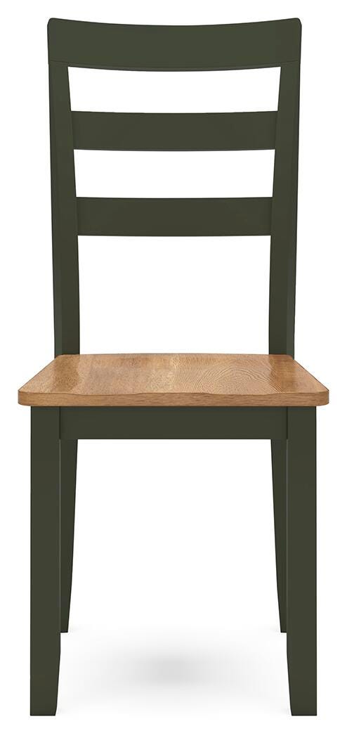Gesthaven Natural/Green Dining Chair (Set of 2) - D401-01X2
