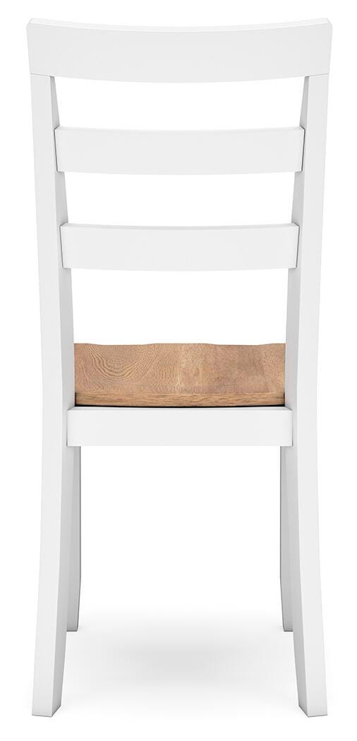 Gesthaven Natural/White Dining Chair (Set of 2) - D398-01X2