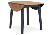 Gesthaven Natural/Blue Dining Table and 2 Chairs - DMV FurnitureDining Room Set