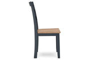 Gesthaven Natural/Blue Dining Table and 2 Chairs - DMV FurnitureDining Room Set