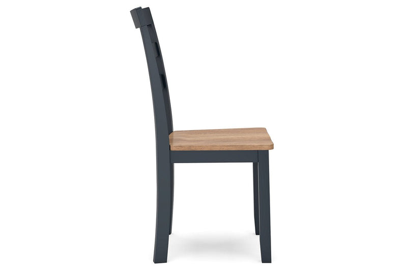 Gesthaven Natural/Blue Dining Table and 2 Chairs - DMV FurnitureDining Room Set