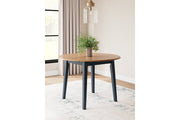 Gesthaven Natural/Blue Dining Table and 2 Chairs - DMV FurnitureDining Room Set