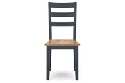 Gesthaven Natural/Blue Dining Table and 2 Chairs - DMV FurnitureDining Room Set