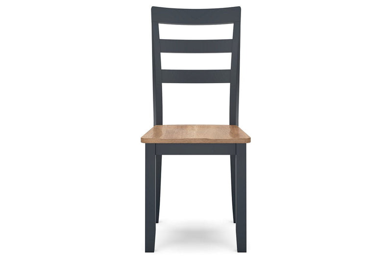 Gesthaven Natural/Blue Dining Table and 2 Chairs - DMV FurnitureDining Room Set