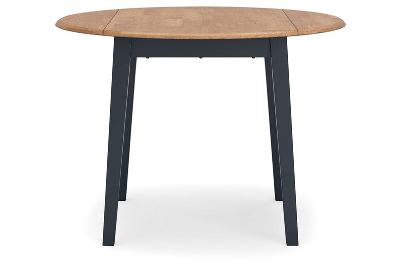 Gesthaven Natural/Blue Dining Table and 2 Chairs - DMV FurnitureDining Room Set