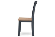 Gesthaven Natural/Blue Dining Table and 2 Chairs - DMV FurnitureDining Room Set