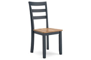 Gesthaven Natural/Blue Dining Table and 4 Chairs - DMV FurnitureDining Room Set