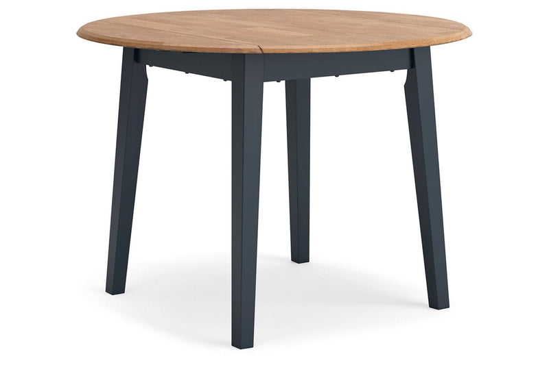 Gesthaven Natural/Blue Dining Table and 4 Chairs - DMV FurnitureDining Room Set