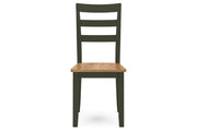 Gesthaven Natural/Green Dining Table and 2 Chairs - DMV FurnitureDining Room Set