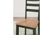Gesthaven Natural/Green Dining Table and 2 Chairs - DMV FurnitureDining Room Set