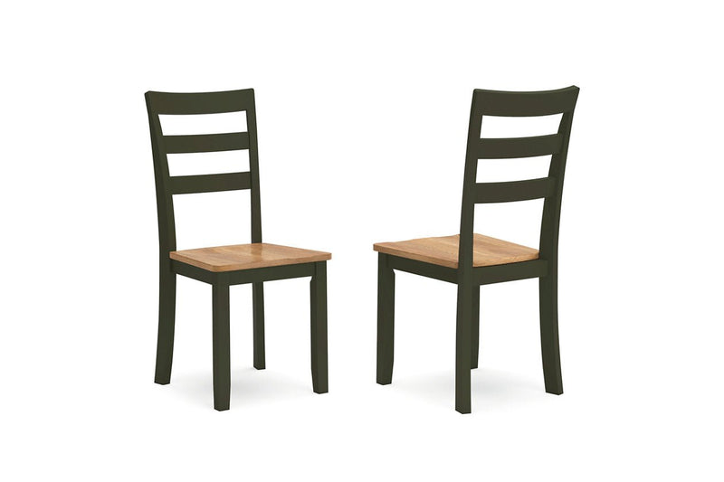 Gesthaven Natural/Green Dining Table and 2 Chairs - DMV FurnitureDining Room Set