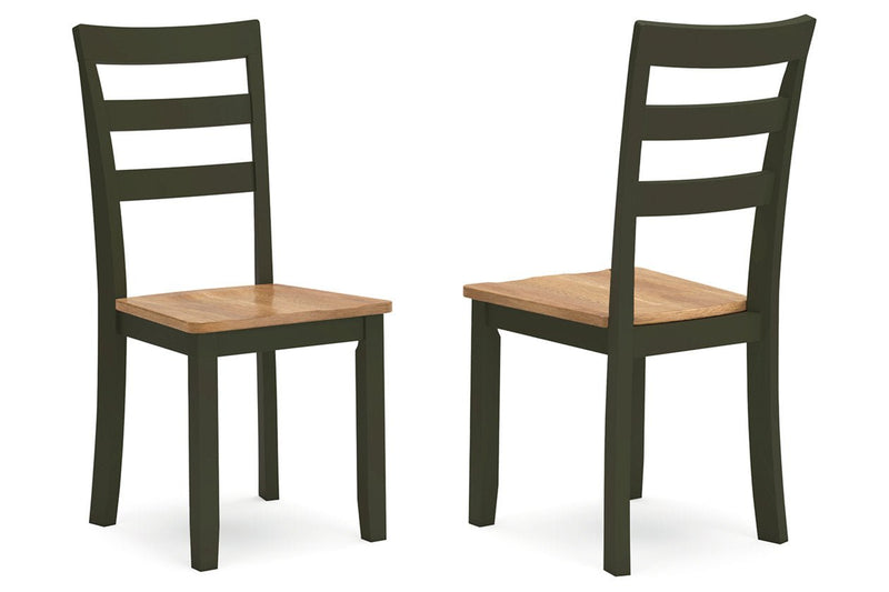 Gesthaven Natural/Green Dining Table and 4 Chairs - DMV FurnitureDining Room Set
