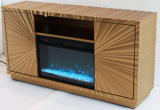 GFP102 GOLDEN LEAF TV STAND FIREPLACE - 210000007821