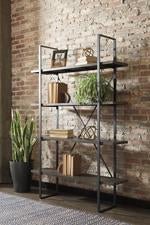 Gilesgrove Black/Gray Bookcase - DMV FurnitureBookcases