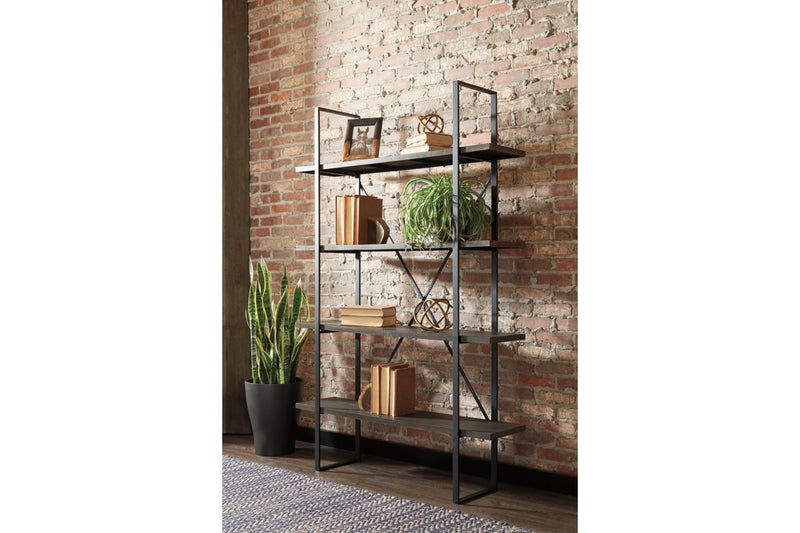 Gilesgrove Black/Gray Bookcase - DMV FurnitureBookcases