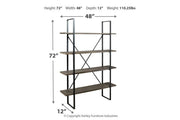 Gilesgrove Black/Gray Bookcase - DMV FurnitureBookcases