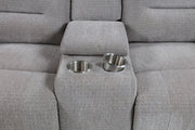 Gilson 2-piece Chenille Upholstered Reclining Sofa Set Grey - 602551-S2
