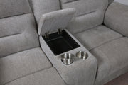 Gilson 2-piece Chenille Upholstered Reclining Sofa Set Grey - 602551-S2