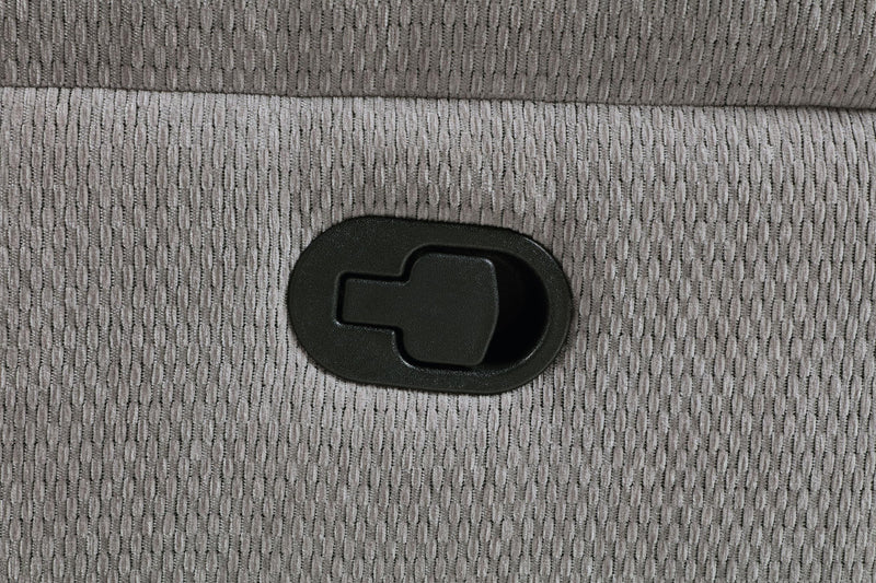 Gilson Chenille Upholstered Reclining Loveseat Grey - 602552