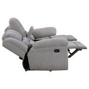 Gilson Chenille Upholstered Reclining Loveseat Grey - 602552