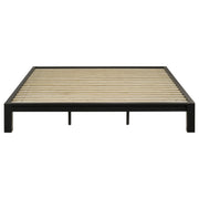 Gislen Eastern King Easy Assembly Wood Platform Bed Black - 316028BLKKE