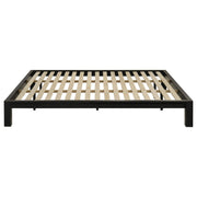 Gislen Eastern King Easy Assembly Wood Platform Bed Black - 316028BLKKE