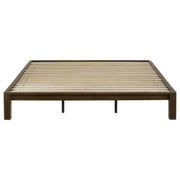 Gislen Eastern King Easy Assembly Wood Platform Bed Walnut - 316028WALKE