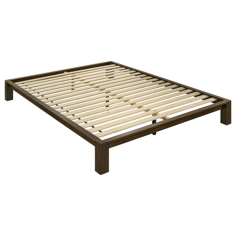 Gislen Full Easy Assembly Wood Platform Bed Walnut - 316028WALF