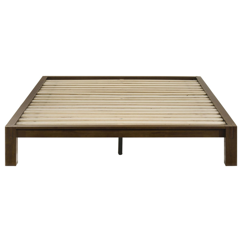Gislen Full Easy Assembly Wood Platform Bed Walnut - 316028WALF