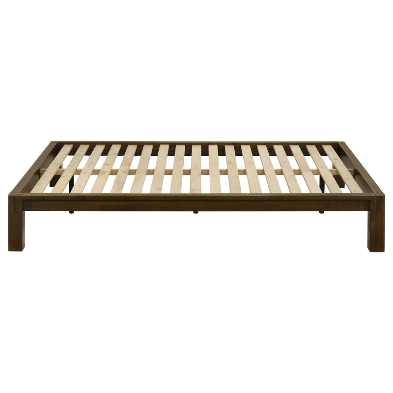 Gislen Full Easy Assembly Wood Platform Bed Walnut - 316028WALF