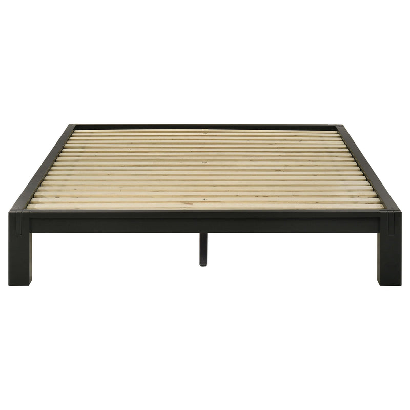 Gislen Queen Easy Assembly Wood Platform Bed Black - 316028BLKQ