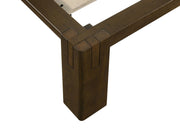 Gislen Twin Easy Assembly Wood Platform Bed Walnut - 316028WALT