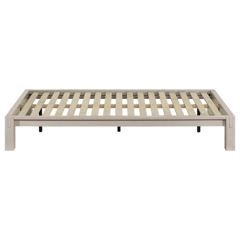 Gislen Twin Easy Assembly Wood Platform Bed White - 316028WHTT